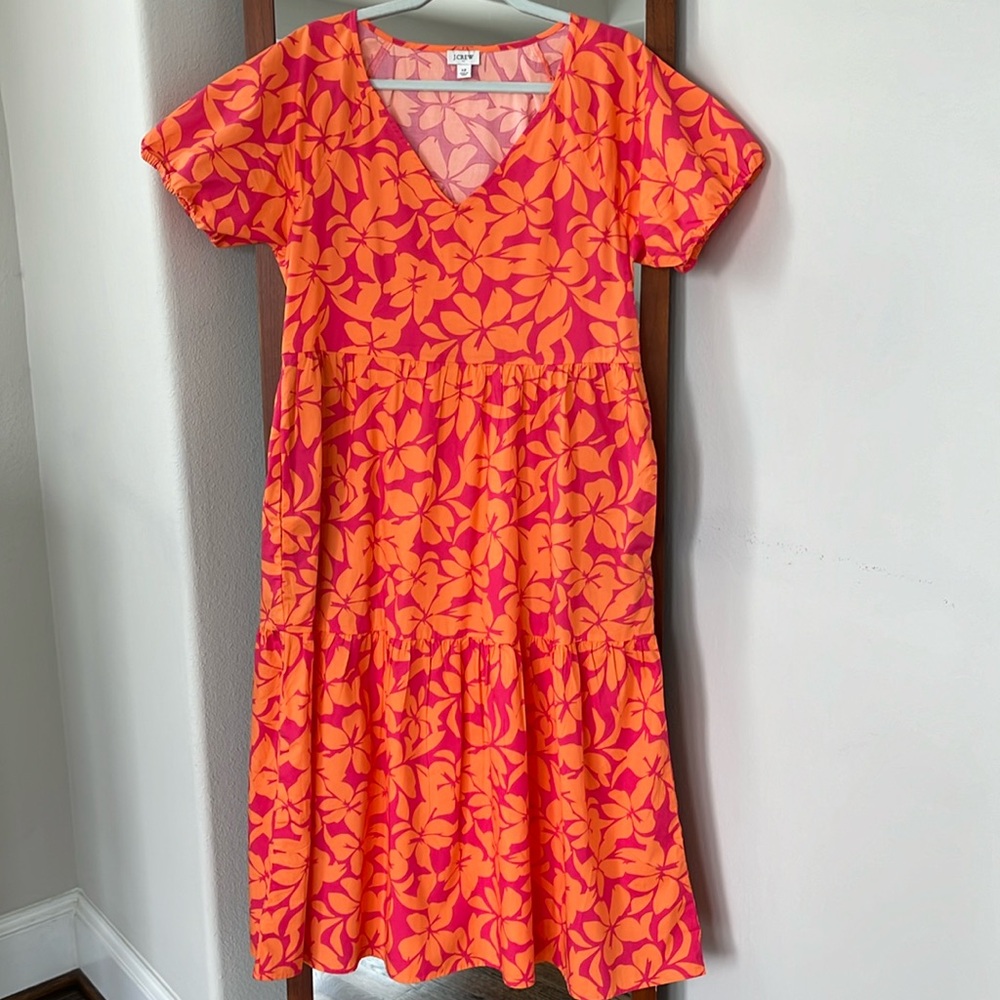 J Crew Puff Sleeve Dress